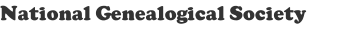National Genealogical Society